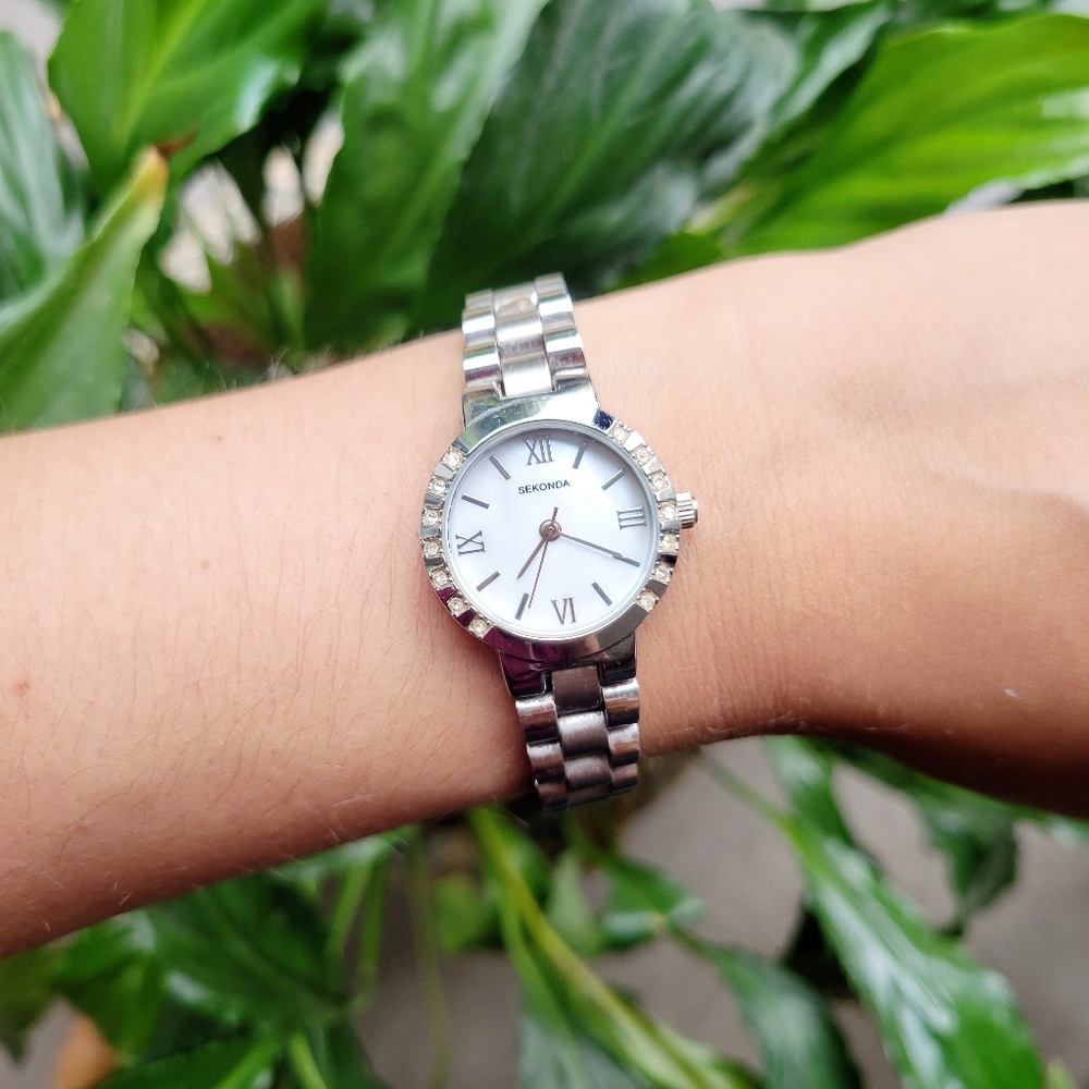 Sekonda Classic Roman Numerals Rhinestone Watch